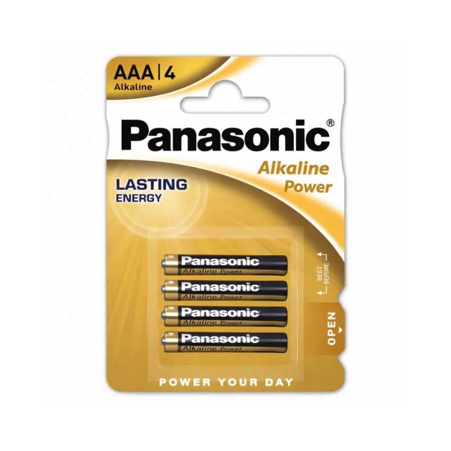 Panasonic AAA Alkalin Power İnce Pil 4'lü