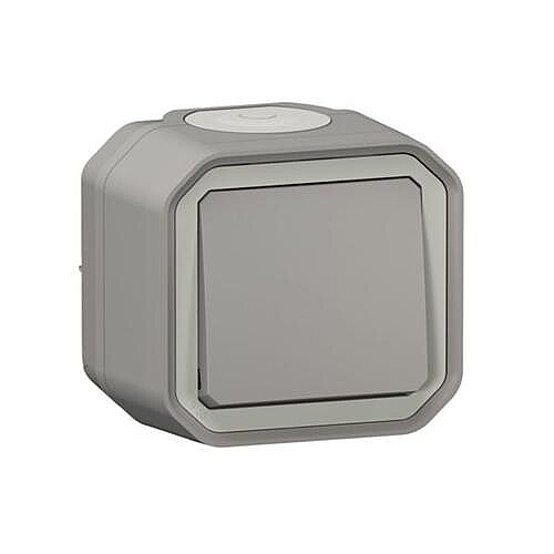 Legrand Plexo 069711L Vavien Anahtar, Sıva Üstü Gri IP55