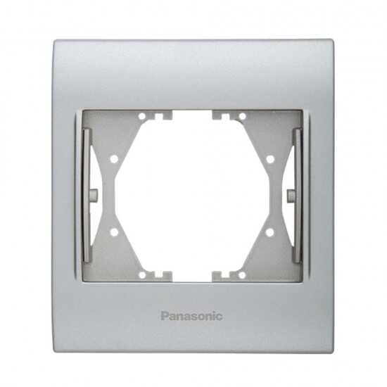 Viko Panasonic Thea Blu Chrome Matt+Beyaz Tekli Çerçeve