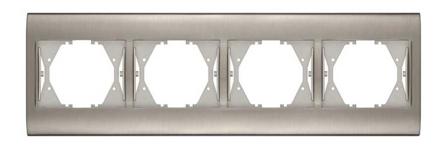 Viko Panasonic Thea Blu Krom Beyaz Dörtlü Çerçeve