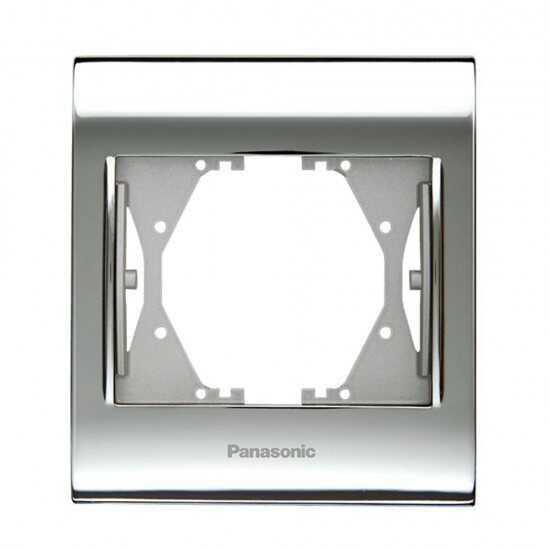 Viko Panasonic Thea Blu Chrome+Beyaz Tekli Çerçeve