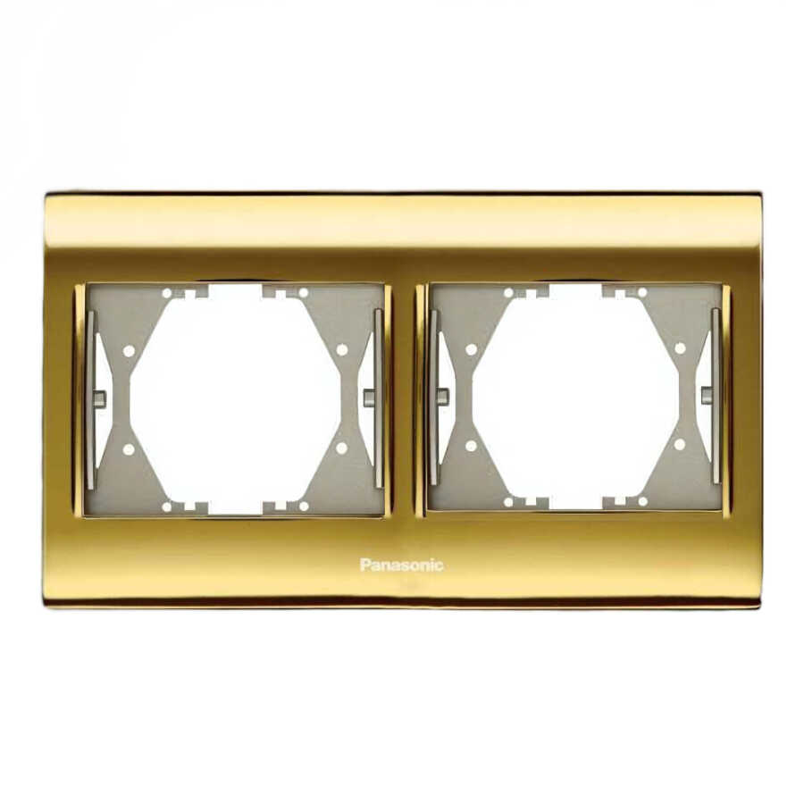 Viko Panasonic Thea Blu Gold+Dore İkili Çerçeve