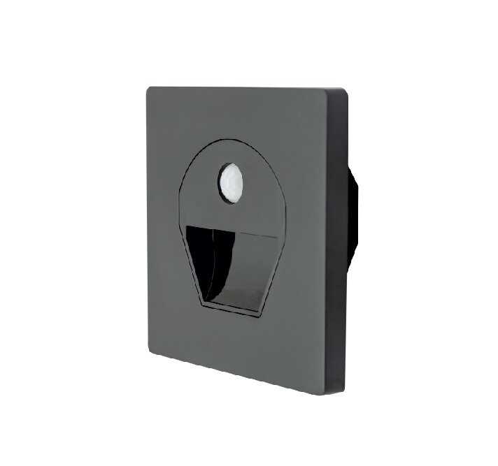 Cata CT-5170 1W Sensörlü Ledli Koridor Armatürü Siyah Kasa Günışığı