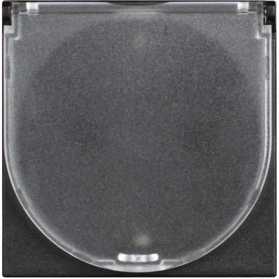 Bticino Classia 2M Kapaklı Topraklı Priz 16A Siyah