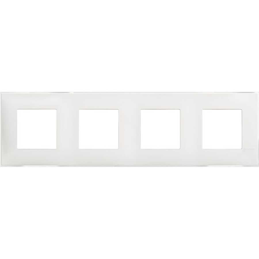 Bticino Classia Polimer Plastik Çerçeve 2+2+2+2M Satine Buz Beyazı