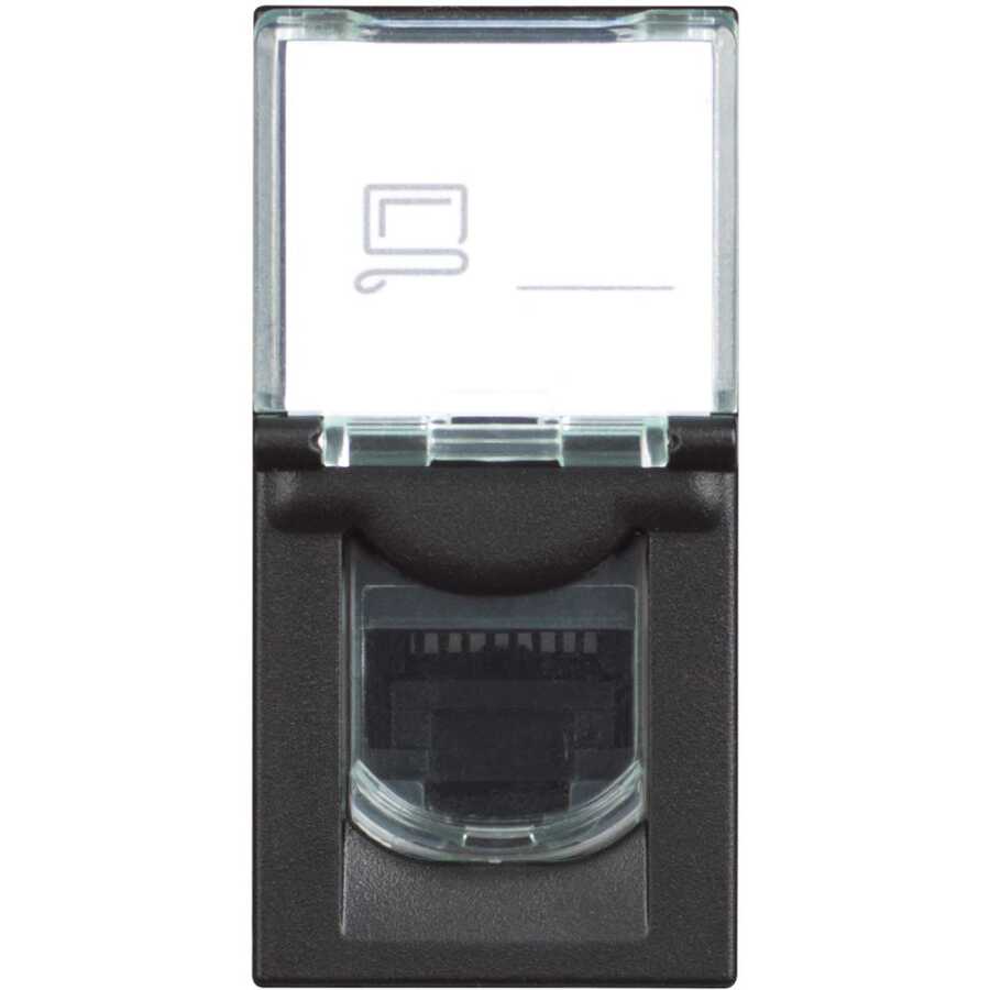 Bticino Classia Telefon Prizi RJ11 1M Siyah