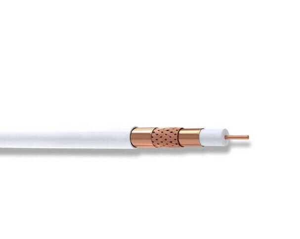 Erse RG6 U6 Cu/Cu Beyaz Anten Kablosu