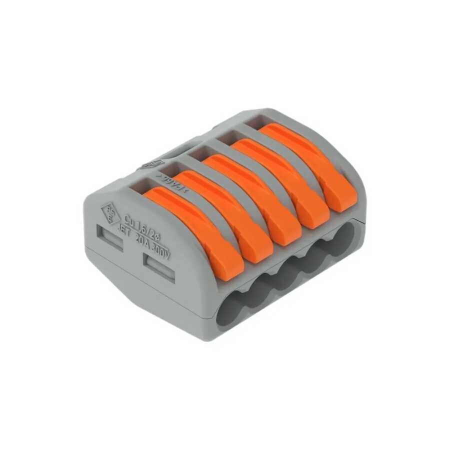 Wago 222-415 5x2.5mm2 Buat ve Çok Amaçlı Klemens