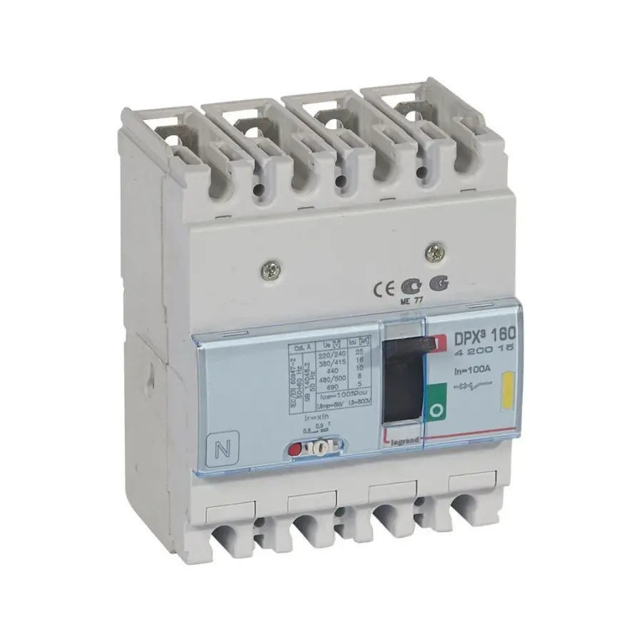 Legrand - 420015 DPX3 160 4P 100A 16kA Termik Manyetik Kompakt Şalter