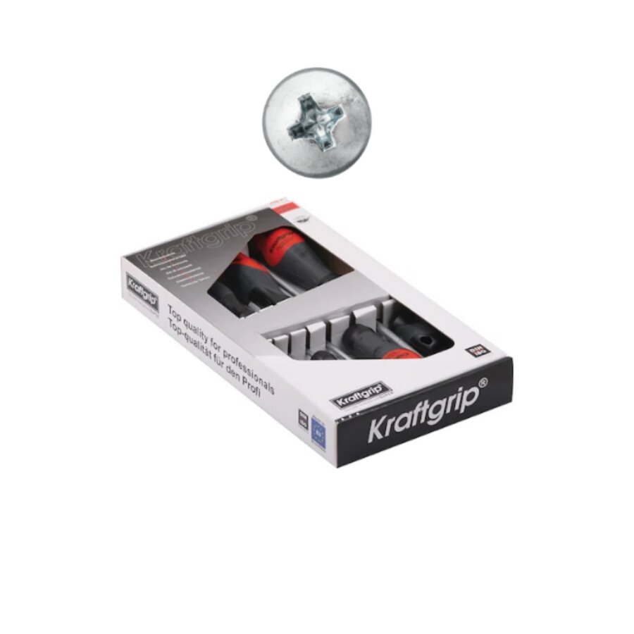 KRAFTGRIP 43902 7 Parça Yıldız Profesyonel Tornavida Takımı