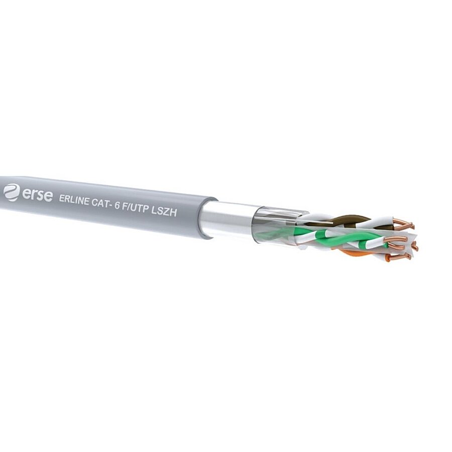 Erse Erline CAT 6 F/UTP 23 AWG LSOH GRİ İletişim Kablosu