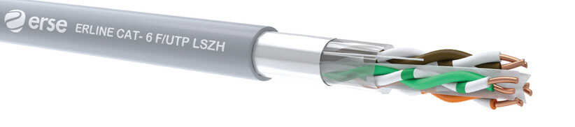 Erse CAT 6 F/UTP LSZH 4X2X23 AWG RAL 7001 GRİ