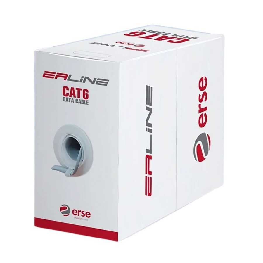 Erse CAT 6 U/UTP 4X2X23 AWG RAL 7001 Gri 305mt
