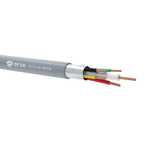 Erse CCTV-AL 1 COAX+4x0,22 mm² HFFR Kamera Kablosu