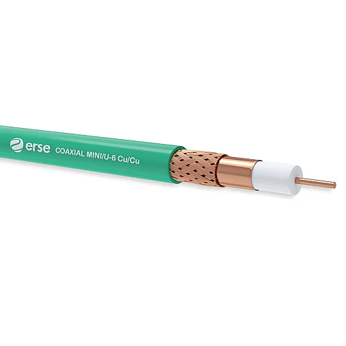 Erse Coaxial MINI/U-6 Cu/Cu PVC Anten Kablosu