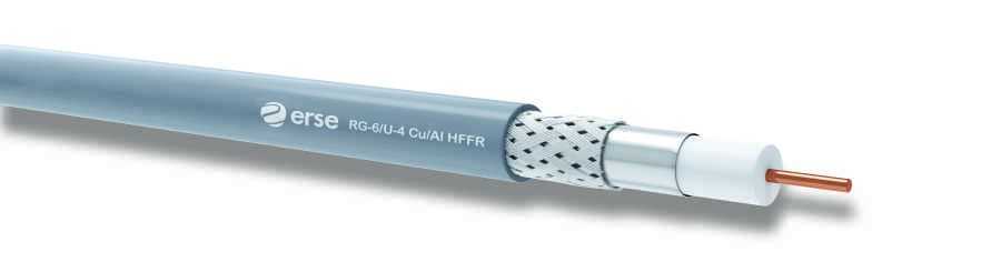 Erse RG6 U4 Cu/Al Anten Kablosu Halogen Free