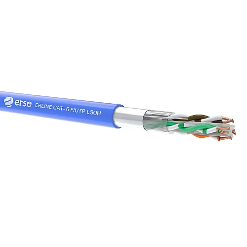 Erse Erline CAT 6 F/UTP 23 AWG LSOH Mavi Renk İletişim Kablosu