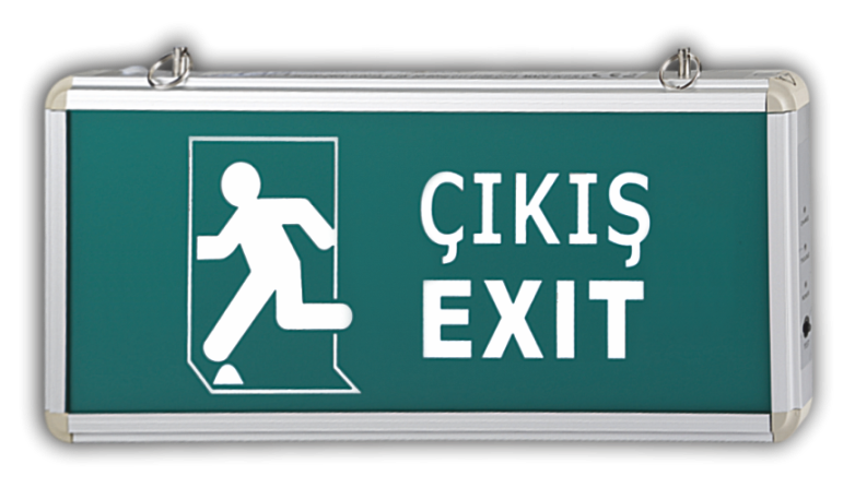 Cata Ct-9166 Exit Çıkış Armatürü Ledli 3 Saat Akülü