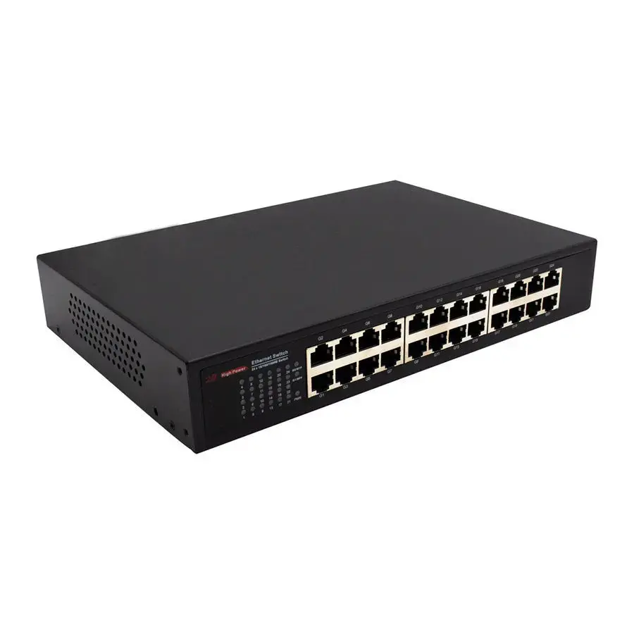 Wellbox Gigabit Ethernet Switch 24 Kanal 100-1000 Mbps