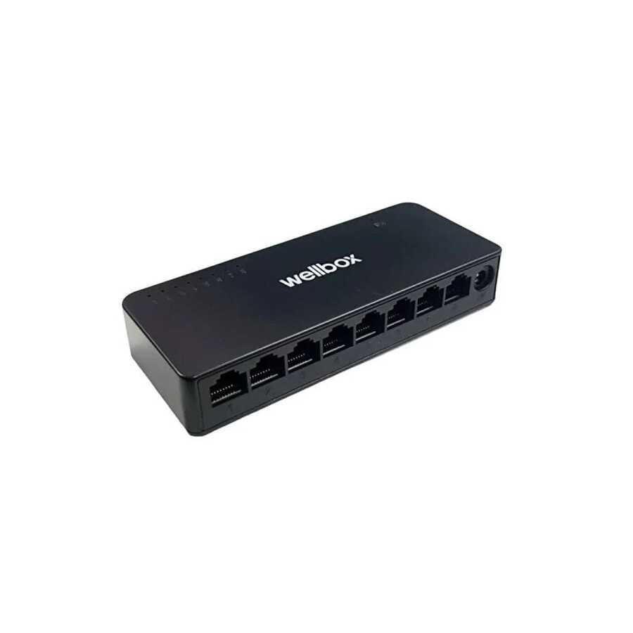 Wellbox Gigabit Ethernet Switch 8 Kanal 100-1000 Mbps