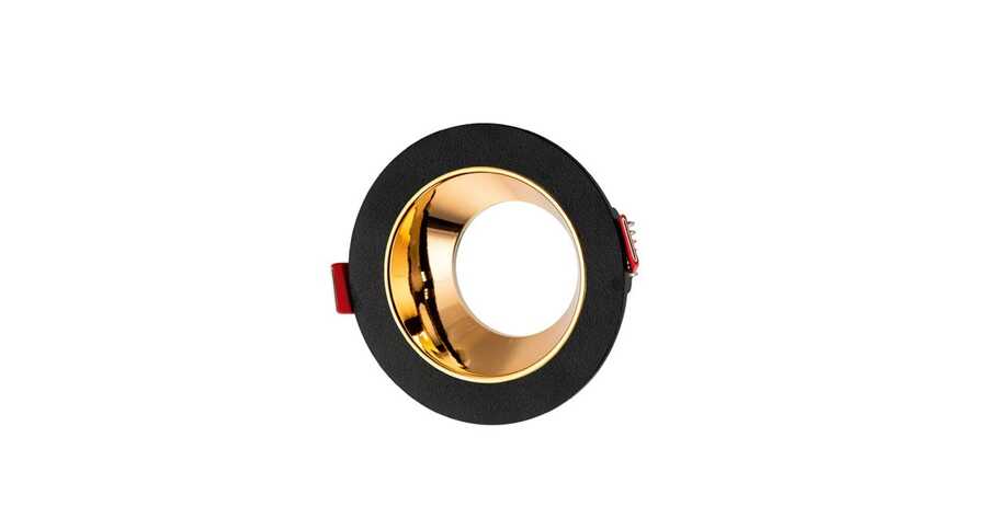 Cata Ct-5049 Jaguar Yuvarlak Spot Mat Siyah-Gold