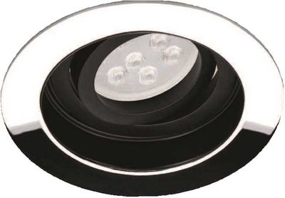 Jupiter JH638 K Hareketli Spot Krom, Siyah Gu-10 Duylu