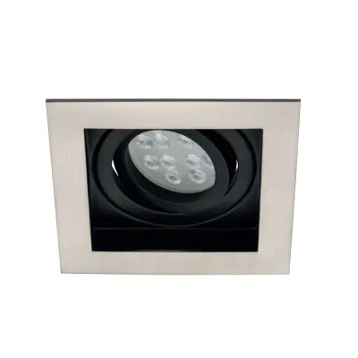 Jupiter JH639 SN Saten Nikel Siyah Kare Hareketli Spot Armatür