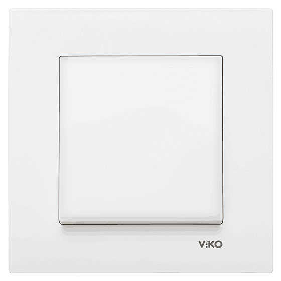 Viko Karre/Meridian Beyaz Anahtar Mekanizma (Çerçeve Hariç) 90967001
