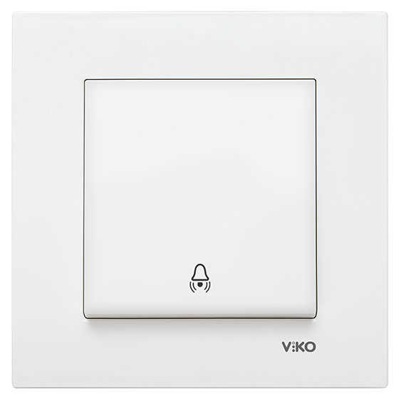 Viko Karre/Meridian Beyaz Zil Anahtarı Mekanizma (Çerçeve Hariç) 90967006