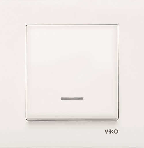 Viko Karre/Meridian Krem Işıklı Anahtar Mekanizma (Çerçeve Hariç) 90967219