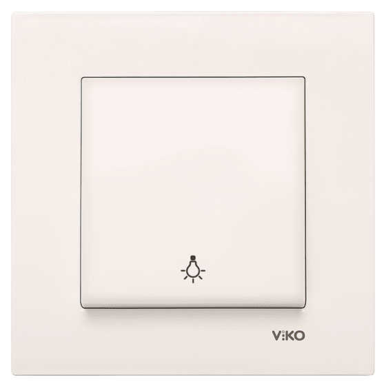 Viko Karre/Meridian Krem Light Mekanizma (Çerçeve Hariç) 90967203