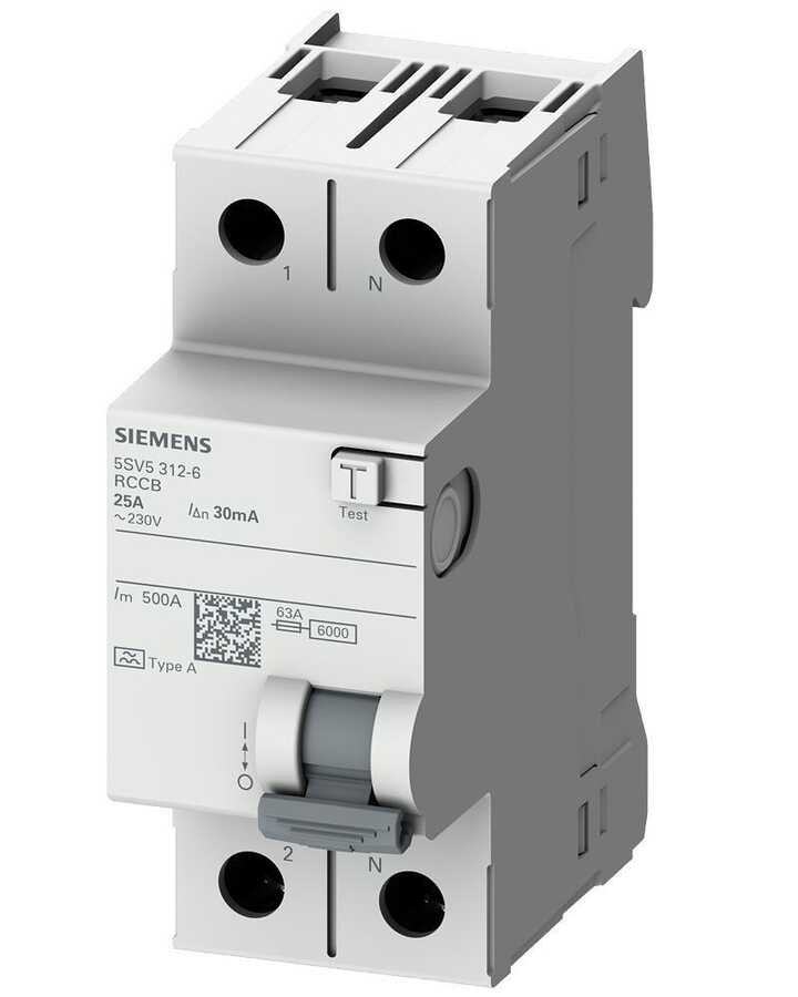 Siemens - 5SV5314-6 2X40A 30mA Kaçak Akım Rölesi