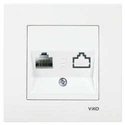 Viko Karre/Meridian Beyaz Tekli Data Cat6 Mekanizma (Çerçeve Hariç) 90967078