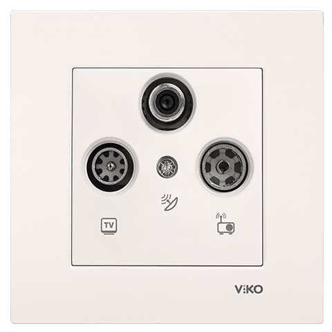 Viko Karre/Meridian Krem Uydu Sat Sonlu Mekanizma (Çerçeve Hariç) 90967241