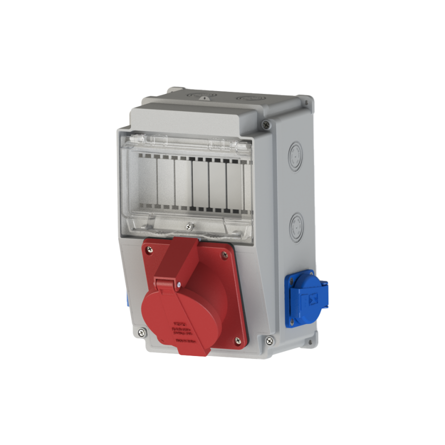 Nead 5027 Kombinasyon Kutusu 5X16A 1 Adet Ön+1x16A 2 Adet Yan