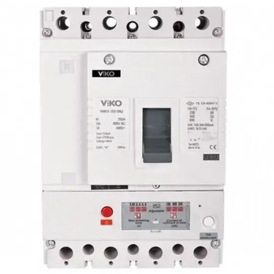 Viko - VMR2-160-SN2 4x160A 35ka Sn2 Kaçak Akımlı Sabit Kompakt Şalter
