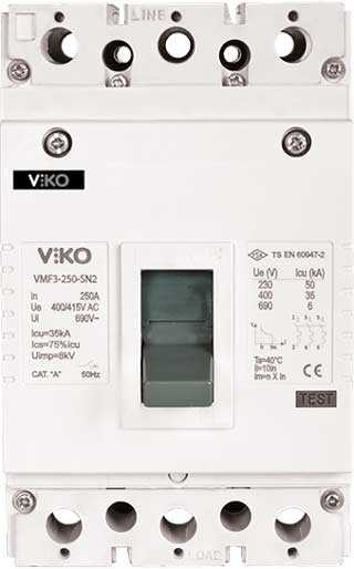 Viko - VMF1-100-SN2 3x100A 25ka Sn2 Sabit Kompakt Şalter
