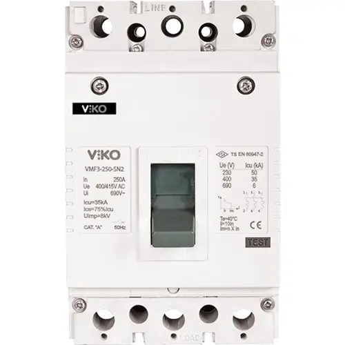 Viko - VMF3-250-SN2 3x250A 35ka Sn2 Sabit Kompakt Şalter