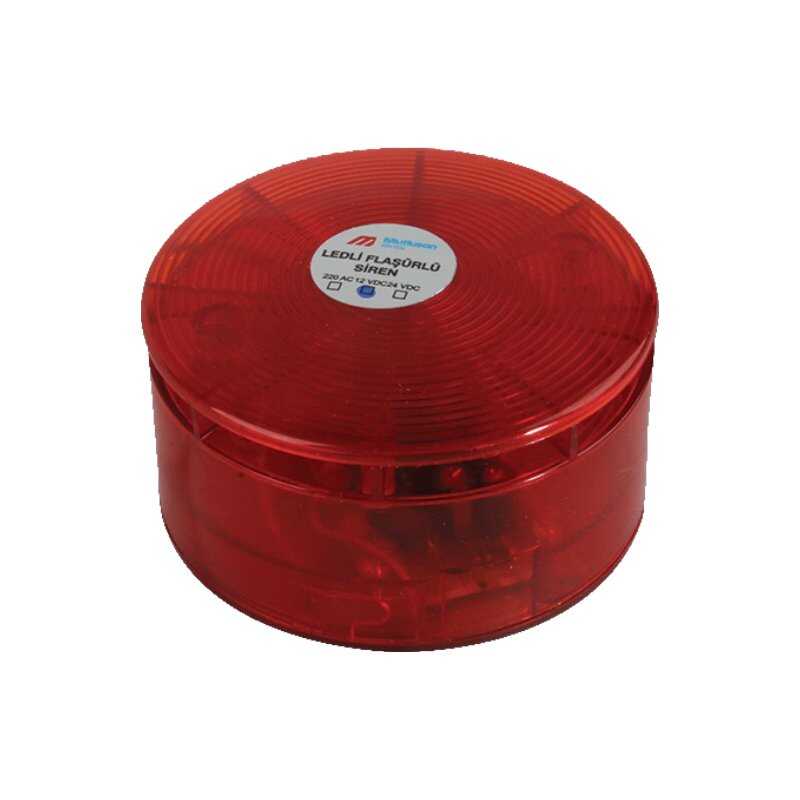 Mutlusan Ledli Flaşörlü Elektronik Siren 220V - 102 111 000220