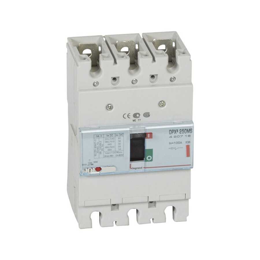 Legrand - 420718 DPX3 250 3P 100A 36kA Termik Manyetik Kompakt Şalter