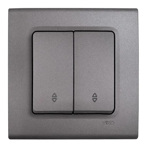 Viko Linnera Life Granit Grisi Komütatör Vavien Mekanizma + Düğme (Çerçeve Hariç) 90442017