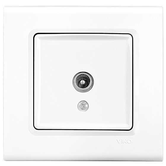 Viko Linnera/Rollina Beyaz Tv Geçişli 12db Mekanizma+Kapak 90440059