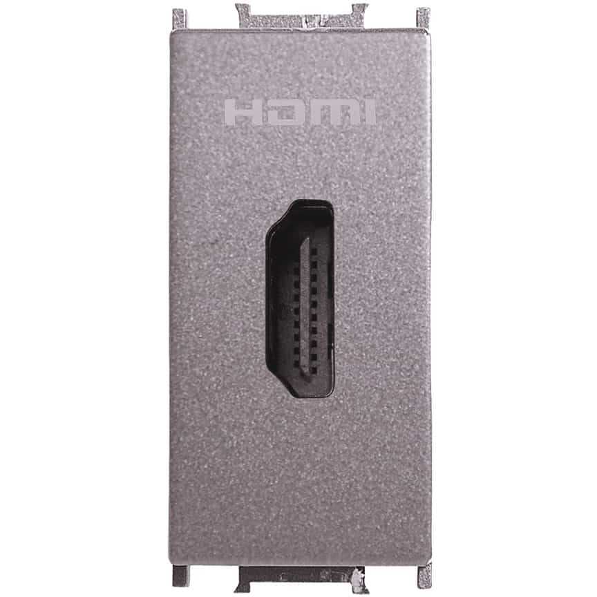 Thea Panasonic Modüler Antrasit 1M HDMI Konnektör + Düğme/Kapak