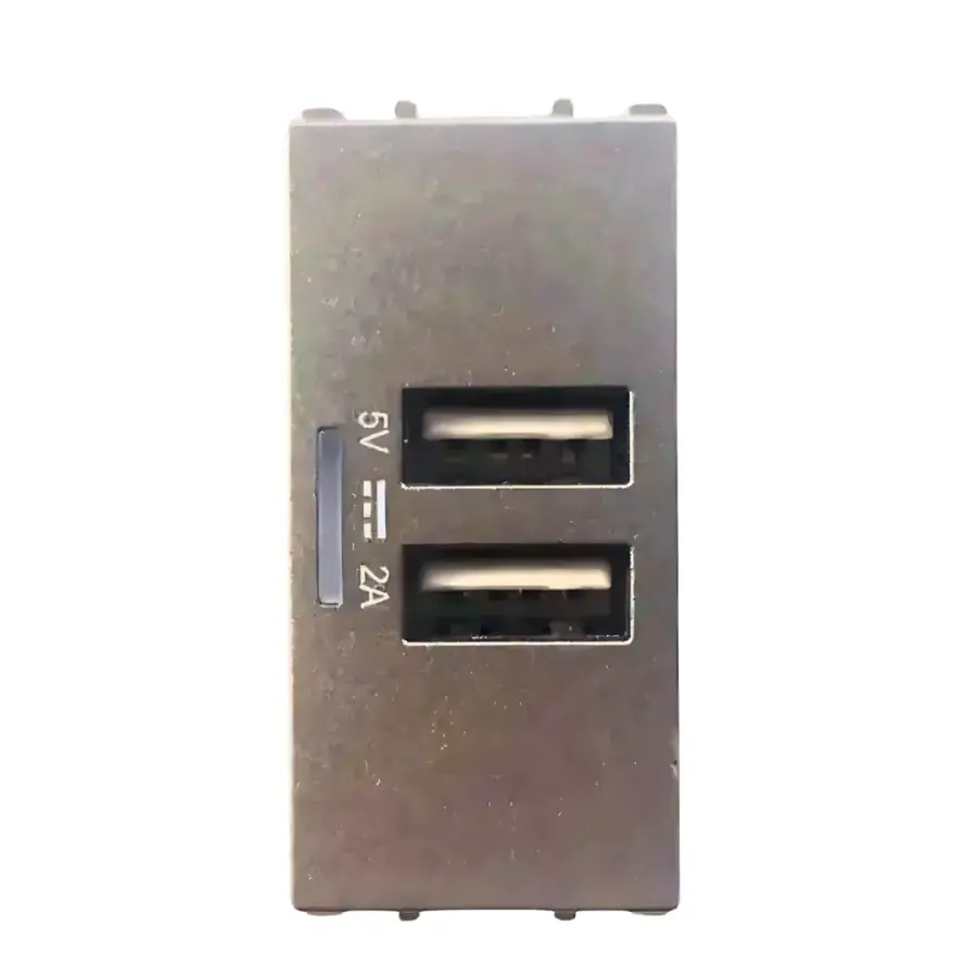 Thea Panasonic Modüler Antrasit Usb Priz Düğme Kapak 1M 5V 2A