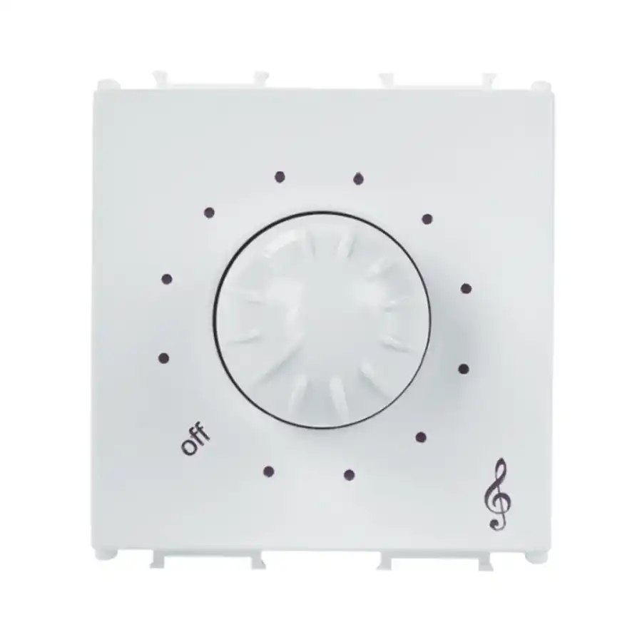 Thea Panasonic Modüler Metalik Beyaz Müzik Yayın Düğme Kapak