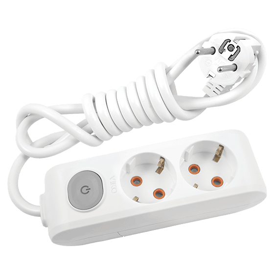 Viko Multi-Let İkili Grup Priz Anahtarlı Topraklı 2 Metre Beyaz (Çocuk Korumalı) 90117202