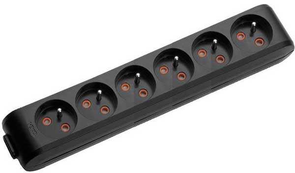 Viko Multi-Let Altılı Grup Priz Klemensli Ups Siyah (Çocuk Korumalı) 90130600