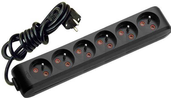 Viko Multi-Let Altılı Grup Priz Ups 2 Metre Siyah (Çocuk Korumalı) 90130602