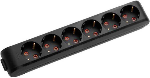 Viko Multi-Let Altılı Grup Priz Topraklı Klemensli Siyah (Çocuk Korumalı) 90133600