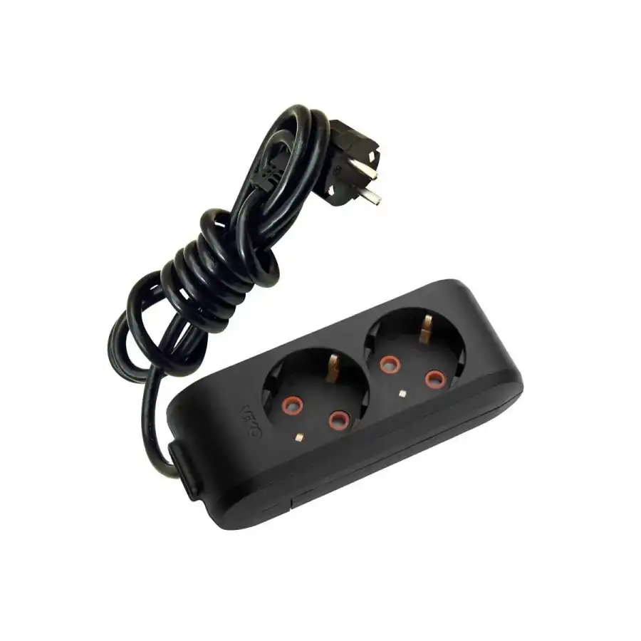 Viko Multi-Let İkili Grup Priz Topraklı 2 Metre Siyah (Çocuk Korumalı) 90133202